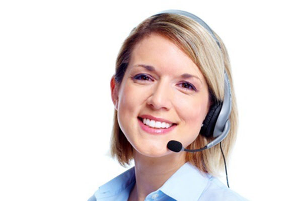 Lady with headset